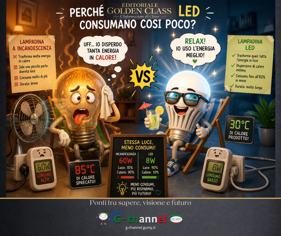 Perché le lampadine LED consumano così poco?
